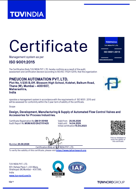 ISO 9001:2015 Certificate